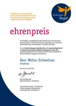 Urkunde Schweitzer
